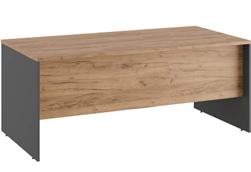 Стол письменный для руководителя Эрника, цвет дуб крафт + антрацит