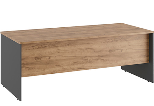 Стол письменный для руководителя Эрника, цвет дуб крафт + антрацит