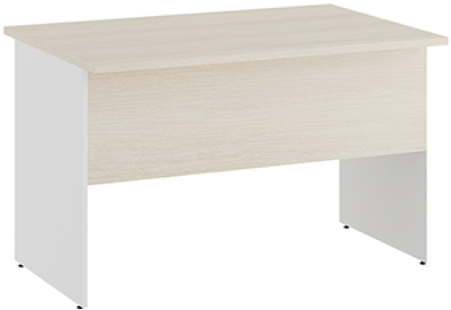 Стол письменный Эрника Вуд, цвет дуб шамони светлый + белый