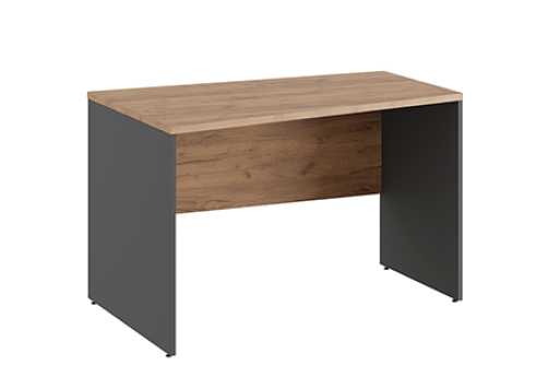 Стол трапеция левый Эрника Вуд, цвет дуб крафт + антрацит