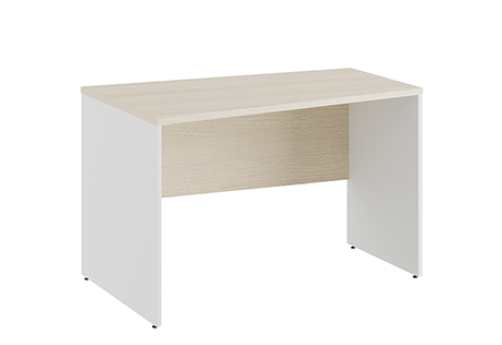 Стол трапеция левый Эрника Вуд, цвет дуб шамони светлый + белый