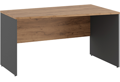 Стол трапеция правый Эрника Вуд, цвет дуб крафт + антрацит