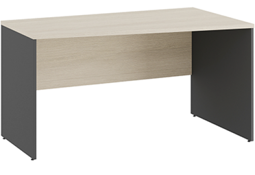 Стол трапеция правый Эрника Вуд, цвет дуб шамони светлый + антрацит