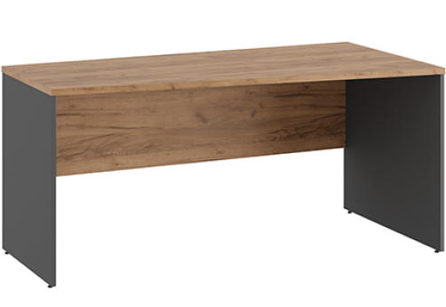 Стол трапеция правый Эрника Вуд, цвет дуб крафт + антрацит