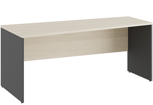 Стол трапеция левый Эрника Вуд, цвет дуб шамони светлый + антрацит