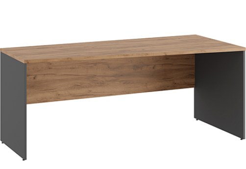 Стол трапеция правый Эрника Вуд, цвет дуб крафт + антрацит