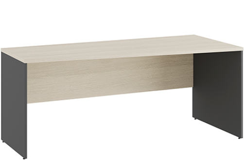 Стол трапеция правый Эрника Вуд, цвет дуб шамони светлый + антрацит