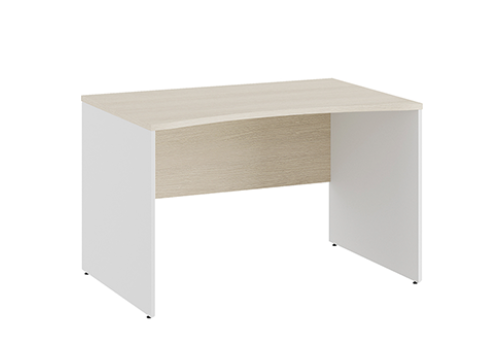 Стол линза Эрника Вуд, цвет дуб шамони светлый + белый