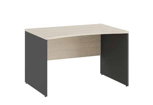 Стол линза Эрника Вуд, цвет дуб шамони светлый + антрацит