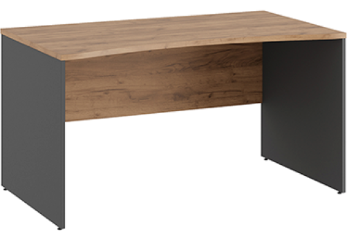 Стол линза Эрника Вуд, цвет дуб крафт + антрацит