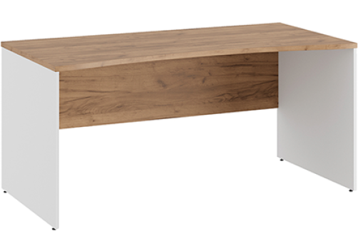 Стол линза Эрника Вуд, цвет дуб крафт + белый