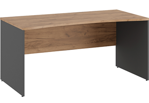 Стол линза Эрника Вуд, цвет дуб крафт + антрацит