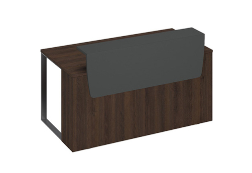 Стол президиум Эллиот Конференц, цвет дуб гладстоун темный + антрацит премиум