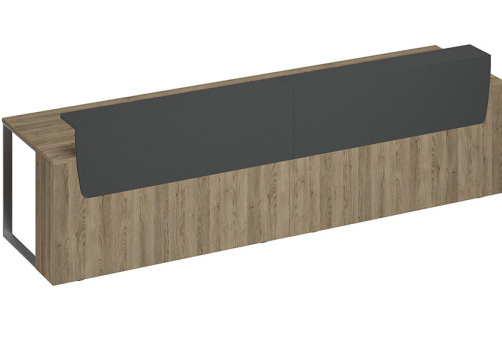 Стол президиум Эллиот Конференц, цвет дуб гладстоун светлый + антрацит премиум