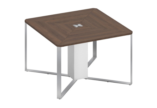Стол для переговоров 1-секционный Эллиот Конференц, цвет дуб гладстоун темный + белый