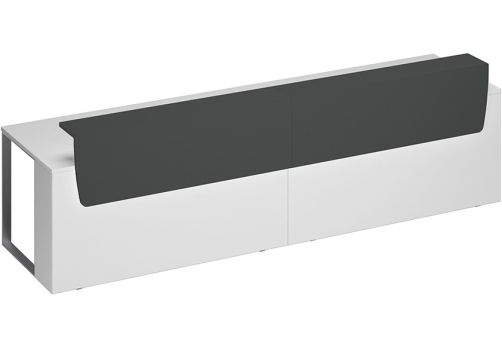 Стол президиум Эллиот Конференц, цвет белый + антрацит