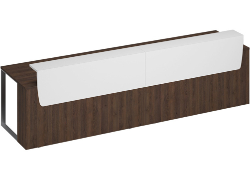 Стол президиум Эллиот Конференц, цвет дуб гладстоун темный + белый