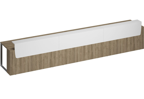 Стол президиум Эллиот Конференц, цвет дуб гладстоун светлый + белый