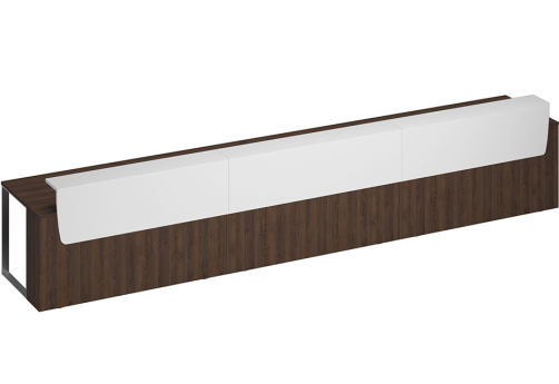 Стол президиум Эллиот Конференц, цвет дуб гладстоун темный + белый