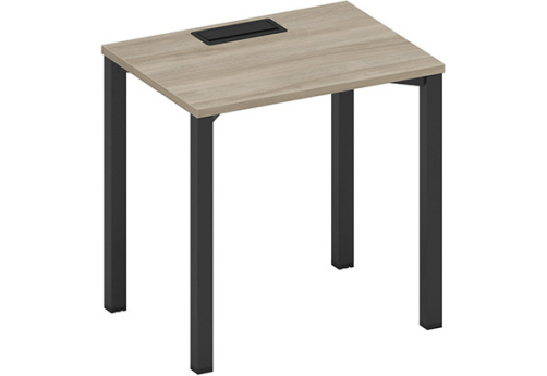 Стол письменный с заглушкой Авилла, цвет вяз либерти + черный