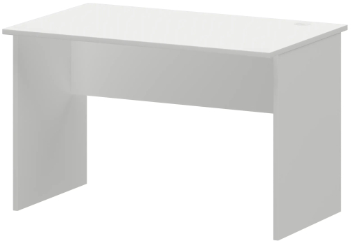 Стол рабочий с кабель каналом справа Аксима, цвет белый