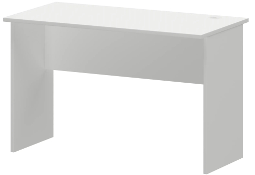 Стол рабочий с кабель каналом справа Аксима, цвет белый