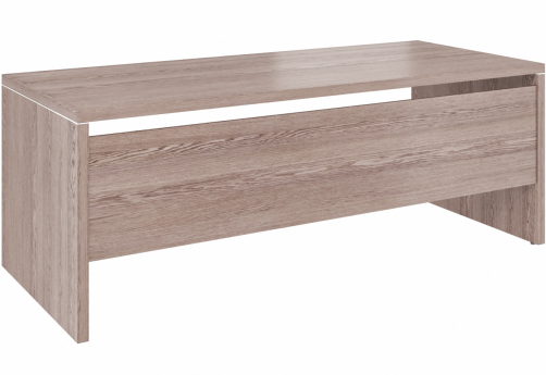 Стол руководителя Дублин, цвет дуб нельсон + серый