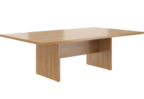 Стол для переговоров Дублин, цвет дуб сантана + белый