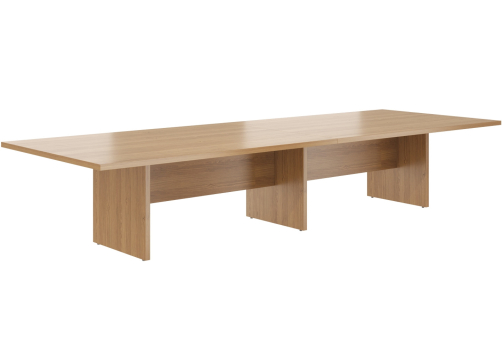 Стол для переговоров Дублин, цвет дуб сантана + белый