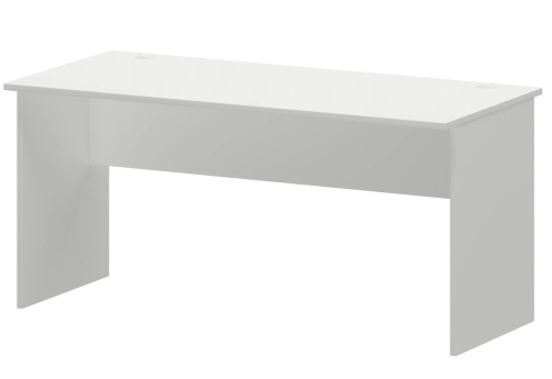 Стол с левым и правым кабель каналом Аксима, цвет белый
