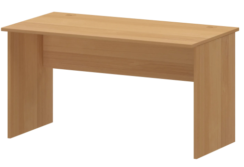 Стол с левым и правым кабель каналом Аксима, цвет ольха