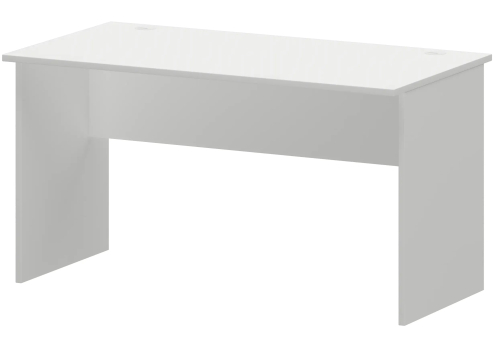 Стол с левым и правым кабель каналом Аксима, цвет белый