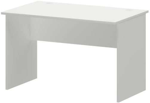 Стол с левым и правым кабель каналом Аксима, цвет белый