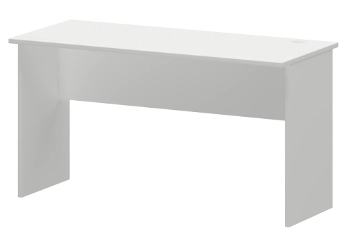 Стол с левым и правым кабель каналом Аксима, цвет белый