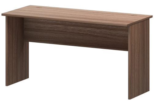 Стол с левым и правым кабель каналом Аксима, цвет темный шимо