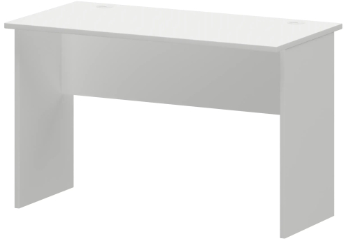 Стол с левым и правым кабель каналом Аксима, цвет белый
