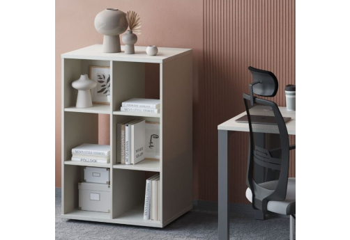 Стеллаж двусторонний Лиани, цвет шамони светлый