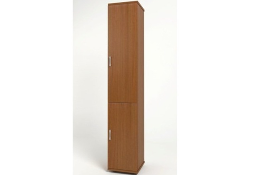 Шкаф высокий узкий (2 двери), цвет орех