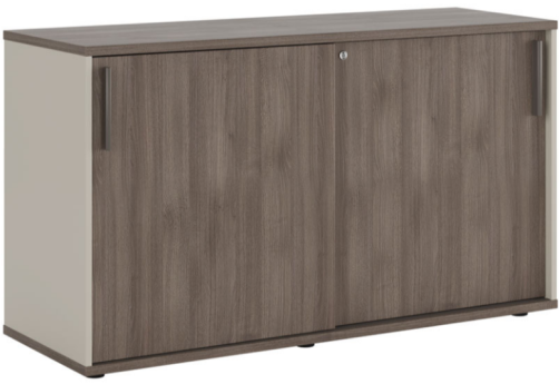 Шкаф-купе низкий, цвет шамони темный