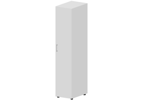 Гардероб узкий правый Киви, цвет белый