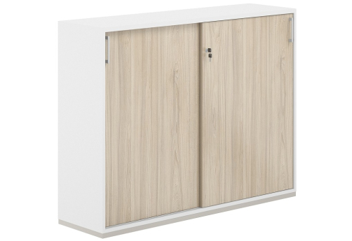Шкаф-купе 3 уровня Фламинго, цвет белый + акация