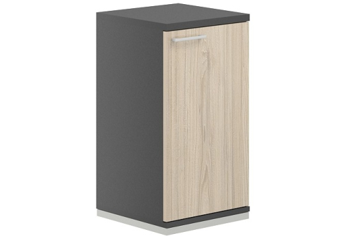 Шкаф правый 2 уровня Фламинго, цвет антрацит + акация