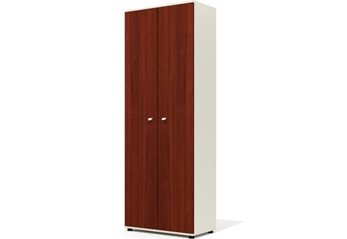 Шкаф высокий широкий закрытый Джерси, цвет орех