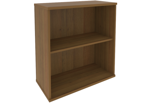 Стеллаж низкий открытый, цвет орех