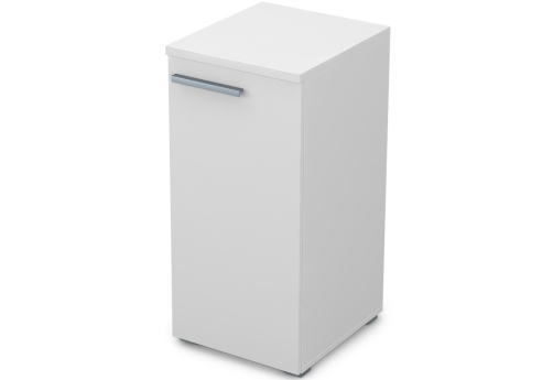 Пенал низкий закрытый Платинум Персонал, цвет белый премиум