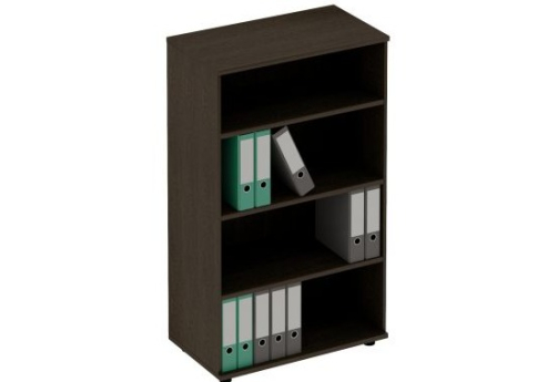 Стеллаж средний широкий Тарли, цвет венге