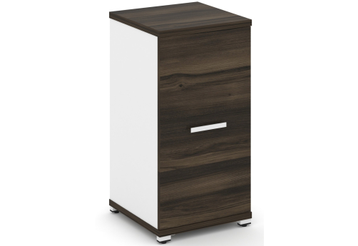 Шкаф одна узкая секция 2 ниши (фасад ЛДСП, 2 ниши) Динен, цвет дуб мали-белый