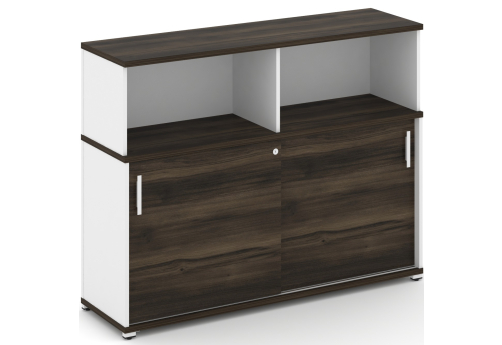 Шкаф-купе опорный/приставной с надставкой низкой Динен, цвет дуб мали-белый