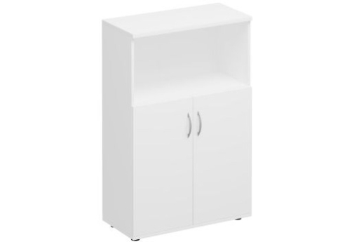 Шкаф для документов полузакрытый Прайм, цвет белый