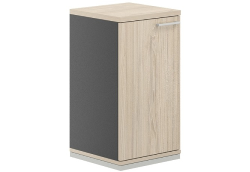 Шкаф левый 2 уровня Фламинго, цвет антрацит + акация